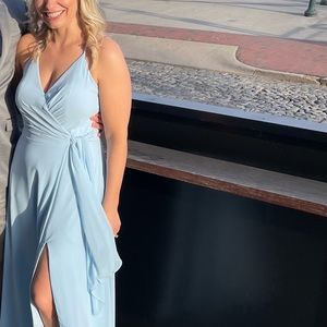 Dear Cleo bridesmaid dress. Color breeze. Style grace